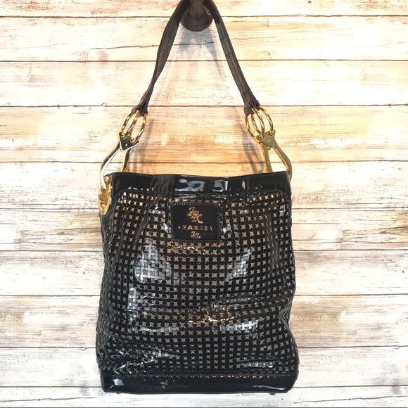 JPK Paris Handbags - JPK Paris black perforated bucket bag